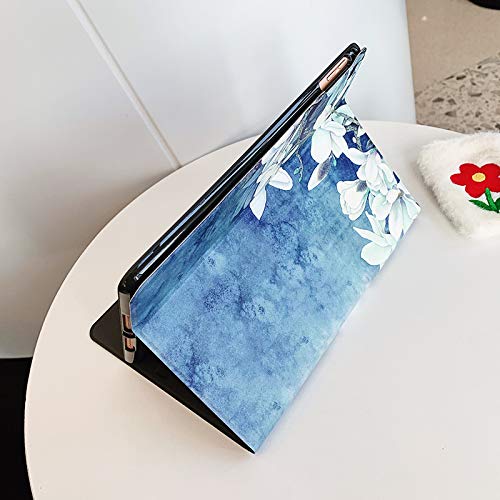可愛い 2022 iPad 第10世代 10.9インチ ケース 花柄 2025 iPad A16 第11世代 11インチ カバー ペンホルダー付き Apple Pencil 収納 女性 人気 アイパッド10 保護ケース オリジナル 印刷 お洒落 ブック式 (柄D)