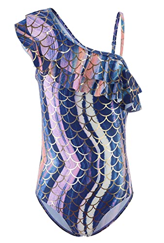 Image of Girls One Piece Swimsuits Mermaid Bathing Suits Summer Swimsuit 2-14 Years