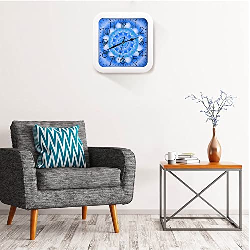 Pendule murale silencieuse mandala moderne pour resoudre le tic tac - 6
