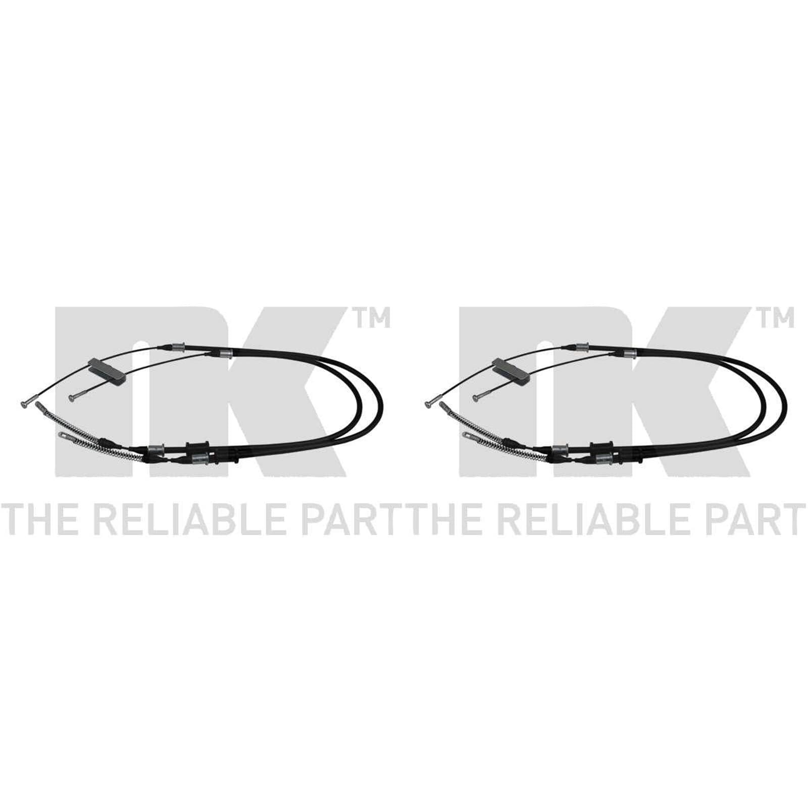 2x NK Handbremsseile | 2x 903676 Kompatibel mit Astra F Caravan (T92),Astra F Classic Caravan (T92),Astra F Kasten/kombi (T92)