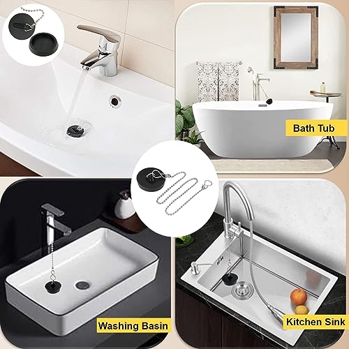 2 tappi di scarico, 4 cm, tappo per vasca da bagno...