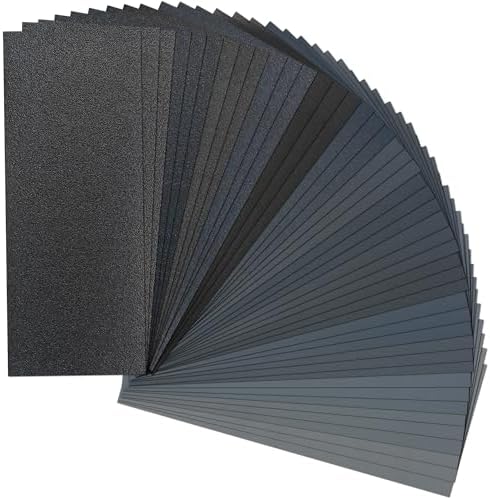 LotFancy Sandpaper, 45PCS, 80 to 3000 Grit Sand Paper Assortment,...