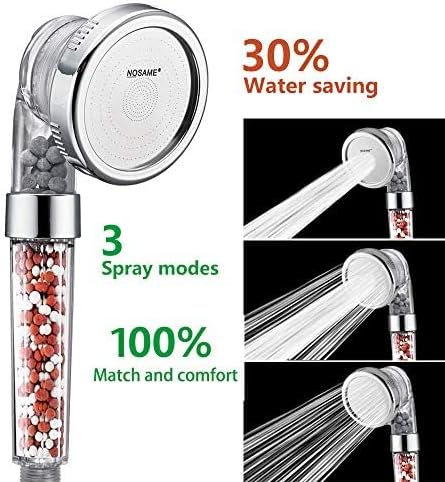 Regadera NOSAME N-S-1003 Filtro Alta Presión 3 Modos Ahorro Agua miniatura 7
