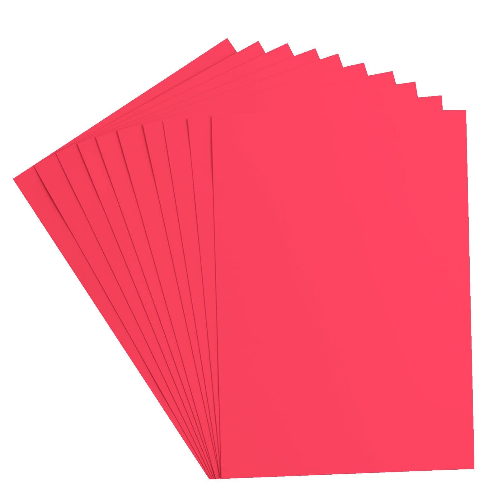 Florence Cartoncini, 216 g/m², Formato, 10 Pezzi, Liscia, per Scrapbooking, Biglietti, fustellatura e Altri lavori di Carta, Rosa, A4 DIN
