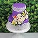 Global Sugar Art Peace Rose Ivory Sugar Cake Flowers 5 Count with Leaves by Chef Alan Tetreault
