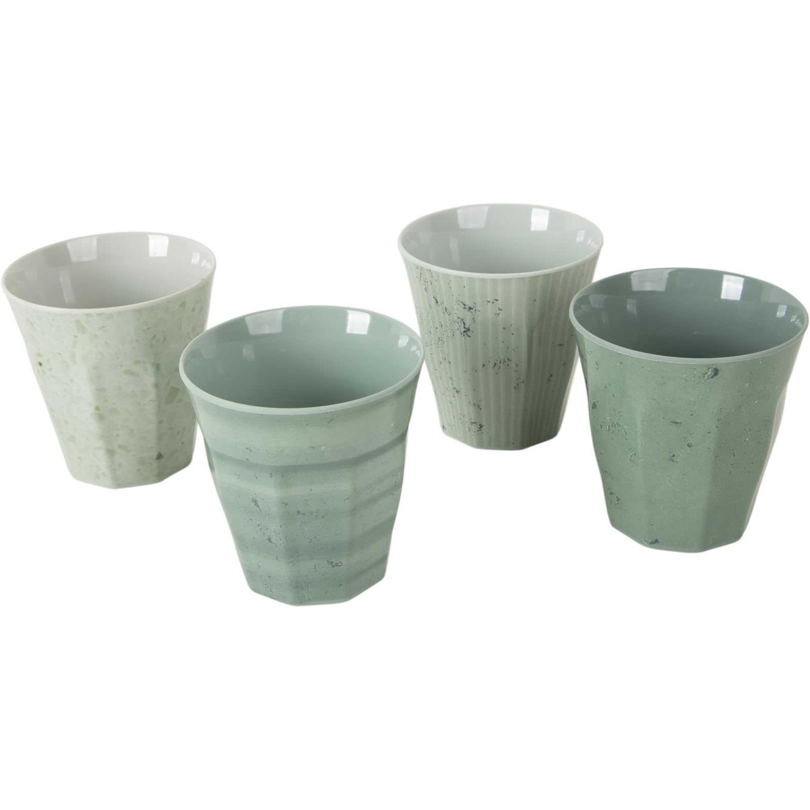 Bo-Camp - Essgeschirr - 100% Melamin - 16 Teile - Mix & Match - Grün