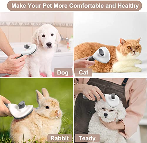 MCSWSEE Haarbürste für Haustiere, Bürste für Hunde und Katzen, Haarbürste für Katzen, Hunde, Kaninchen und kleine Tiere – Bild 8