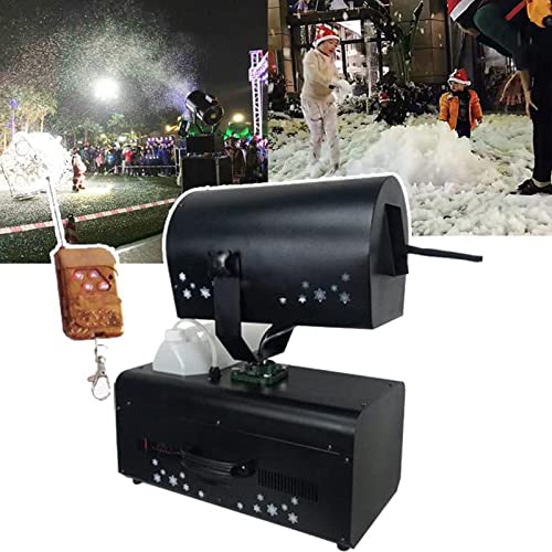 Máquina portátil de nieve para exteriores, máquina de copos de nieve para escenario, ajuste de ángulo de 90°, operación muy sencilla, con control remoto para ajustar el tamaño a voluntad miniatura 1
