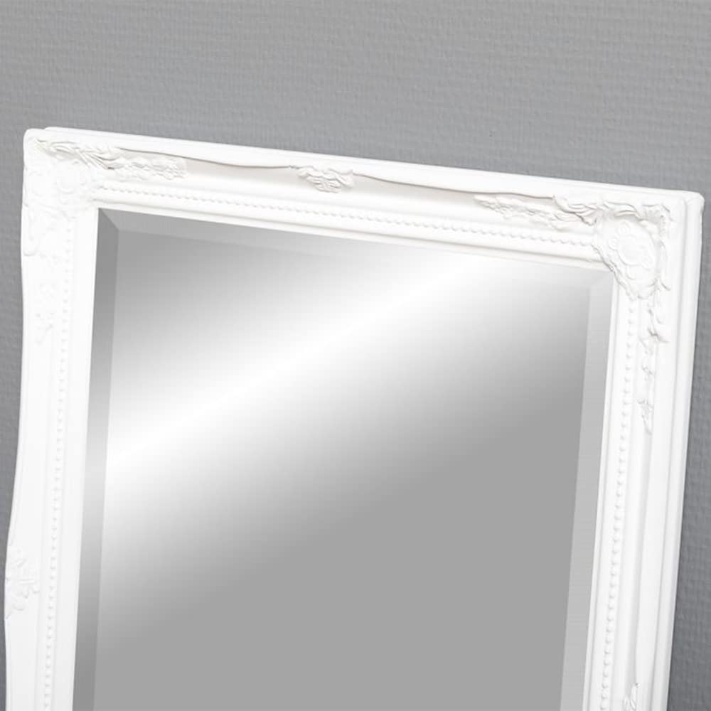 Spiegel Gracy barock Antik-Weiß 170x40cm Wandspiegel Flurspiegel Badspiegel