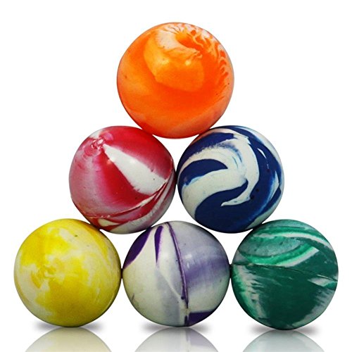 Naisi 15 Piezas Pelotas Saltarinas de Goma Colores Surtidos Juguetes Niños Bebés 30 MM