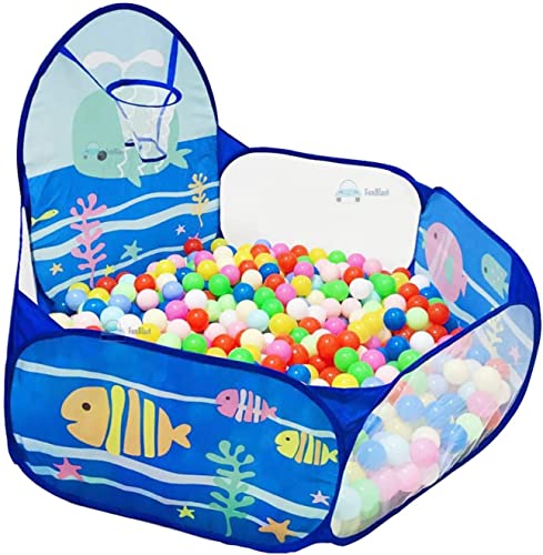 FunBlast Sea Ball Pool for Kids – Ball Pool with 50 Colourful Balls, Kids Play Tent House for 2+ Year Old Girls and Boys/Kids Toys & Games