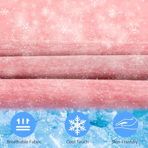 Image of Amagoing Cooling Pregnancy Pillow for Sleeping, U Shaped Maternity Full Body Pillow for Women with Hip, Leg, Back Pain Support, Removable Cooling Cover Included (Pink)
