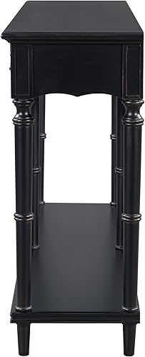 Miniatura 9 de American Country - Mesa de sofá mesa de entrada con 4 cajones de almacenamiento orientados hacia la parte delantera y 1 estante mesas auxiliares de