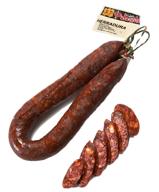 Chorizo Herradura Dulce Curado. Envasado al Vacío. Auténtico Chorizo de León Casero.