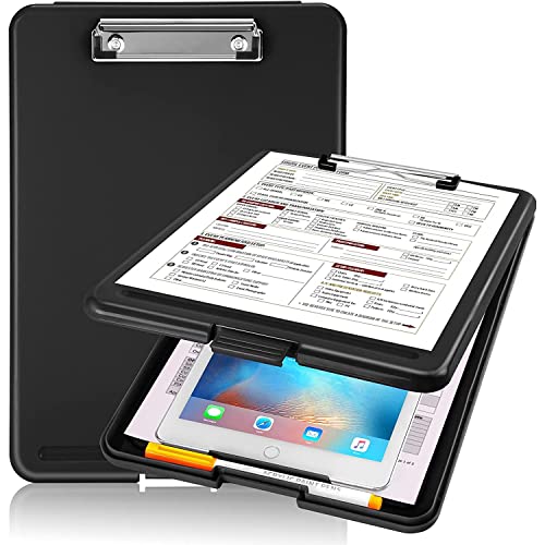 Image of oddpod Praise A4 Clip Pad /Clipboard with Storage Case for Paper and Document Storage 83002 (Black)