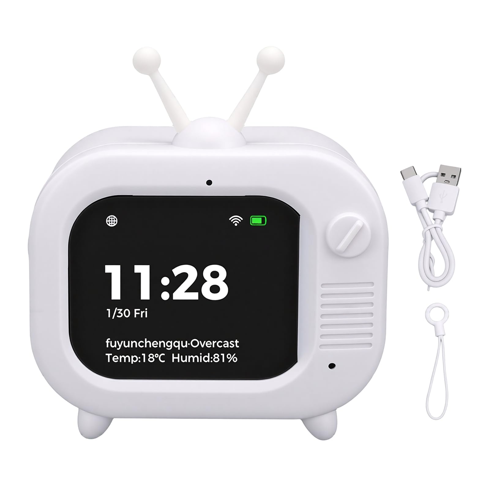 Robot AI Smart Companion, Giocattolo Interattivo con Assistente Vocale Multimodale, Altoparlante Portatile per Apprendimento WiFi con Modello Multiplo 60+ Lingue, Ideale per Bambini Adulti
