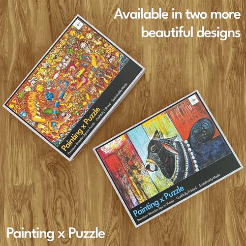Image of Adiyogi(आदियोगी) Shiva, 1000 Pieces Premium Wooden Jigsaw Puzzle for Adults and Kids 12+ Years | Indian Artwork Puzzle with Unique Cuts for Gifting | Puzzle for Kids & Adults
