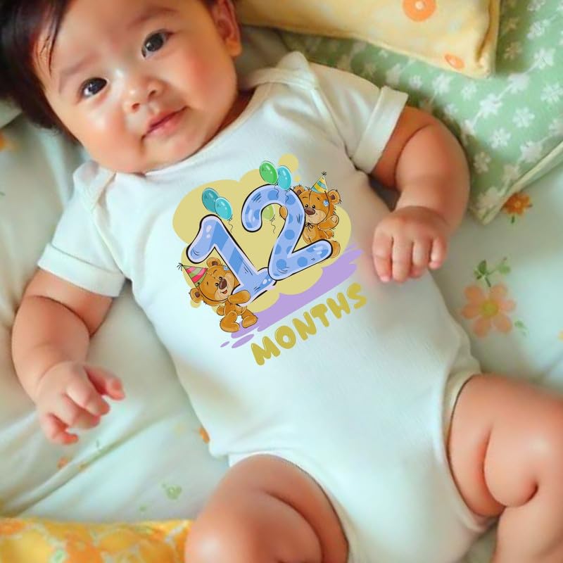 Knitroot Monthly Birthday Teddy Special, Newborn Baby Half Sleeve