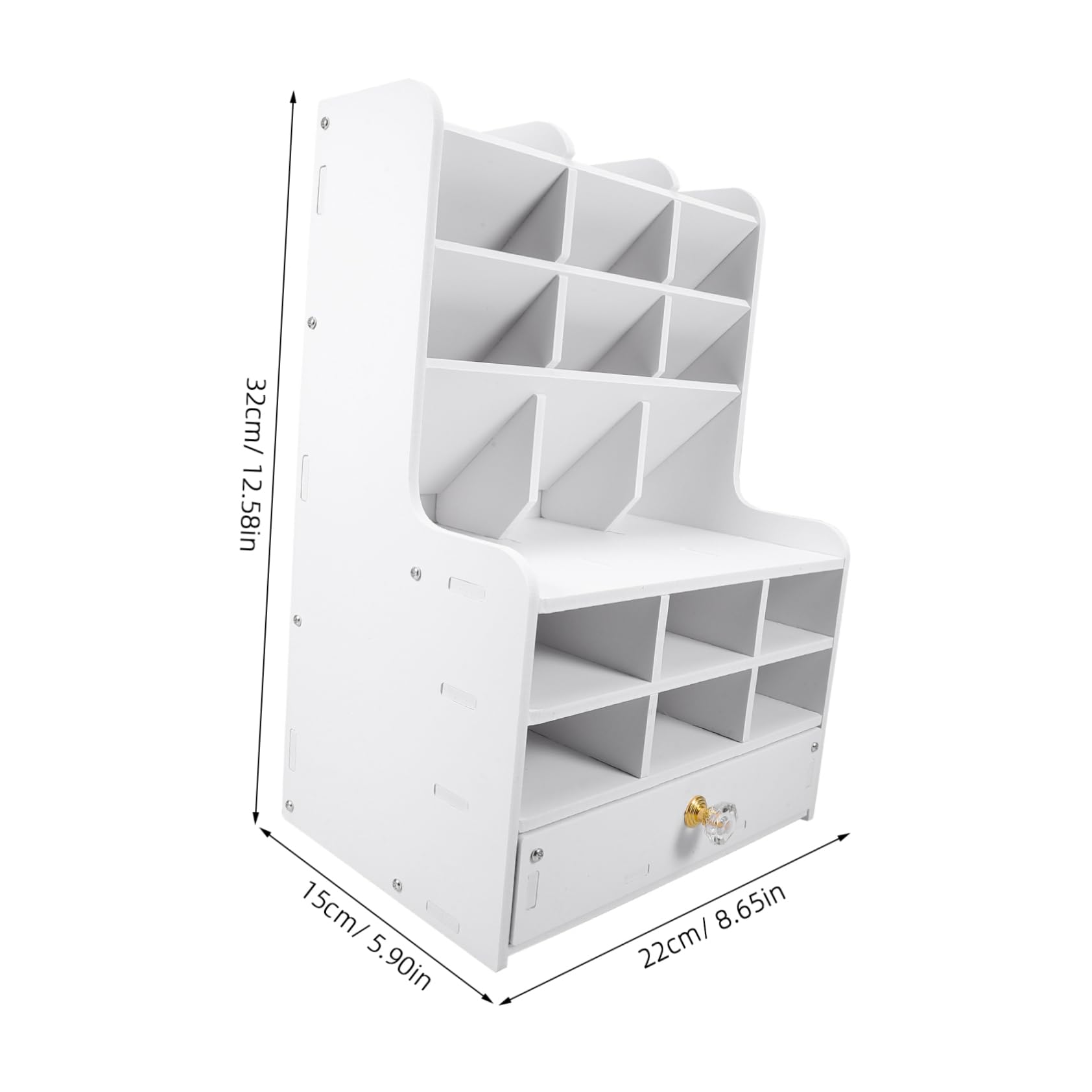 Angoily Organizer per Penne da Scrivania Organizer per Cancelleria Scatola Portaoggetti in Pvc Resistente Scomparti Multipli per Penne e Pennarelli
