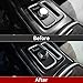 BRMYL Car Gear Shift Panel Decals for 2015-2023 Chrysler 300 / 300C / 300S / Limited/Base Accessories Carbon Fiber Interior Stickers