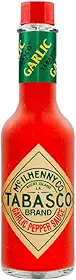 Tabasco Molho De Pimenta Vermelha Suave Com Alho Frasco 60Ml