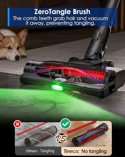 Image of Tineco Pure ONE Station 5 Pro Cordless Vacuum, Automatic Dust Collection, Full-Path Self-Cleaning, ZeroTangle Brush, Up to 100 Minutes Runtime, Stick Vacuum Cleaner for Pet Hair, Carpet & Hard Floor