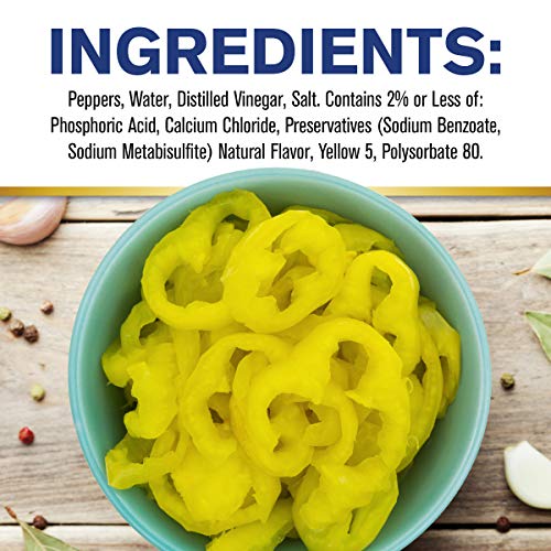 Vlasic Deli Style Mild Banana Pepper Rings, Keto Friendly, 12 Fl Oz #TOP5