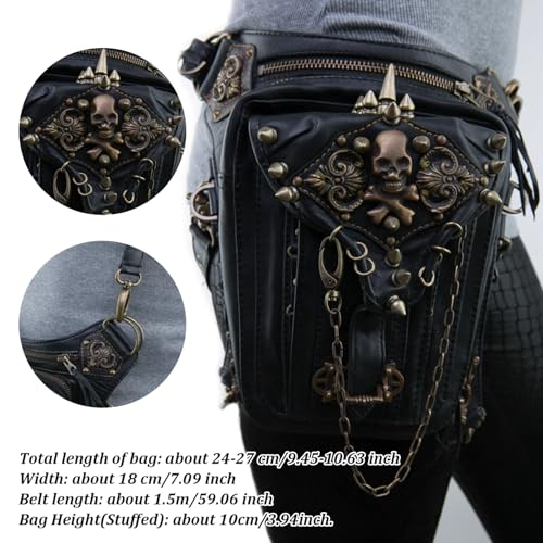 Sac banane steampunk étanche en polyuréthane - Protégez vos objets précieux - 6