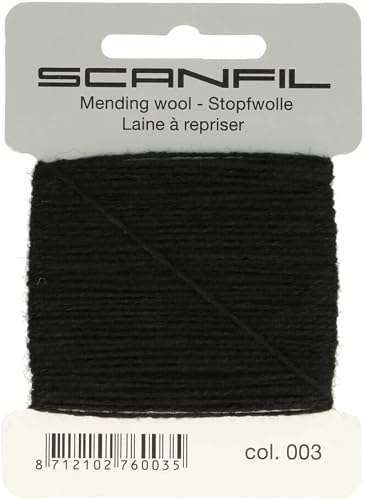 Zurcir lana 15 m: negro