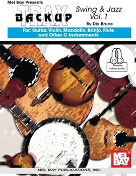 Paperback Backup Trax Swing and Jazz: For Guitar, Violin, Mandolin, Banjo, Flute and other "C" Instruments Book