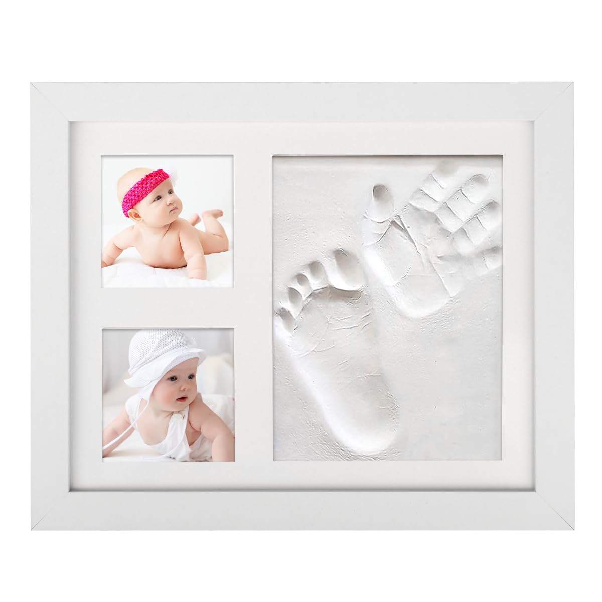 CENBEN Baby Clay Handprint and Footprint Kit, Keepsake Photo Frame for Newborn Baby Girls and Boys Baby Shower Gifts