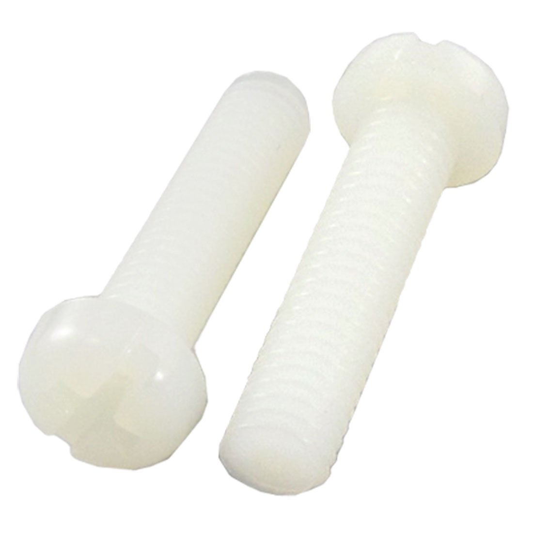 Aexit 50 Pcs Nuts 6mm Diameter 25mm Thread Length Cross Head Plastic Panel Nuts Screws Fasteners