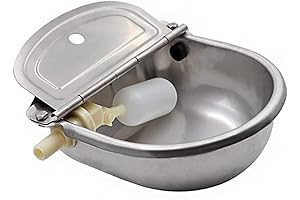 Automatic Animal Waterer: Stainless Steel Drinking Bowl for Farm Animals