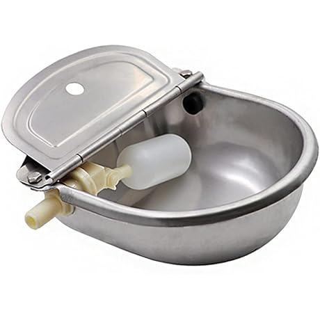 Automatic Animal Waterer: Stainless Steel Drinking Bowl for Farm Animals