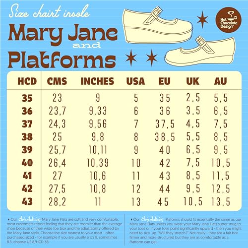 Image of Hot Chocolate Design Chocolaticas Kitty Christmas Women's Mary Jane Flat Multicoloured HCD 42