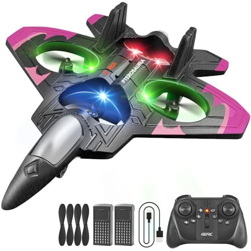 Image of 4DRC RC Aeroplane Toy for Children Beginners Remote Control Aircraft RC Aeroplane Toy Gifts for 8-12 Year Old Boys Toy Birthday Gifts Controllable Planes Aircraft Toy for Him