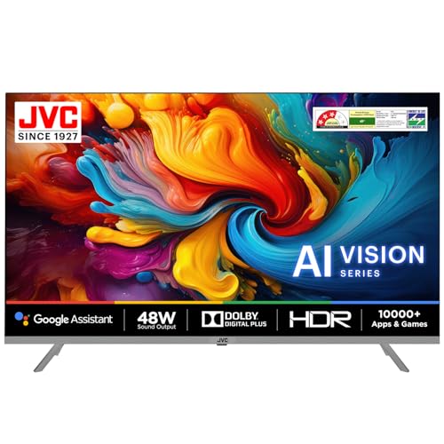 Image of JVC 102 cm (40 inches) AI Vision Series QLED Android TV LT-40NQ3165C (Titanium Grey)