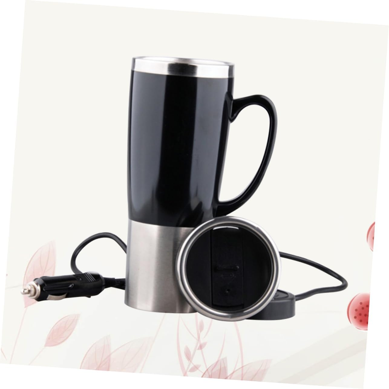 12V Stainless Steel Car Kettle Electric Water Heater for Fast Boil Energy Saving Capacity for Coffee and Tea Plug Play Design