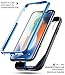 iPhone Xs Case, iPhone X Case, Poetic Guardian [Scratch Resistant Back] [Built-in-Screen Protector] Full-Body Rugged Hybrid Bumper Clear Case for Apple iPhone X (2017)/ iPhone Xs (2018) - Black/Blue