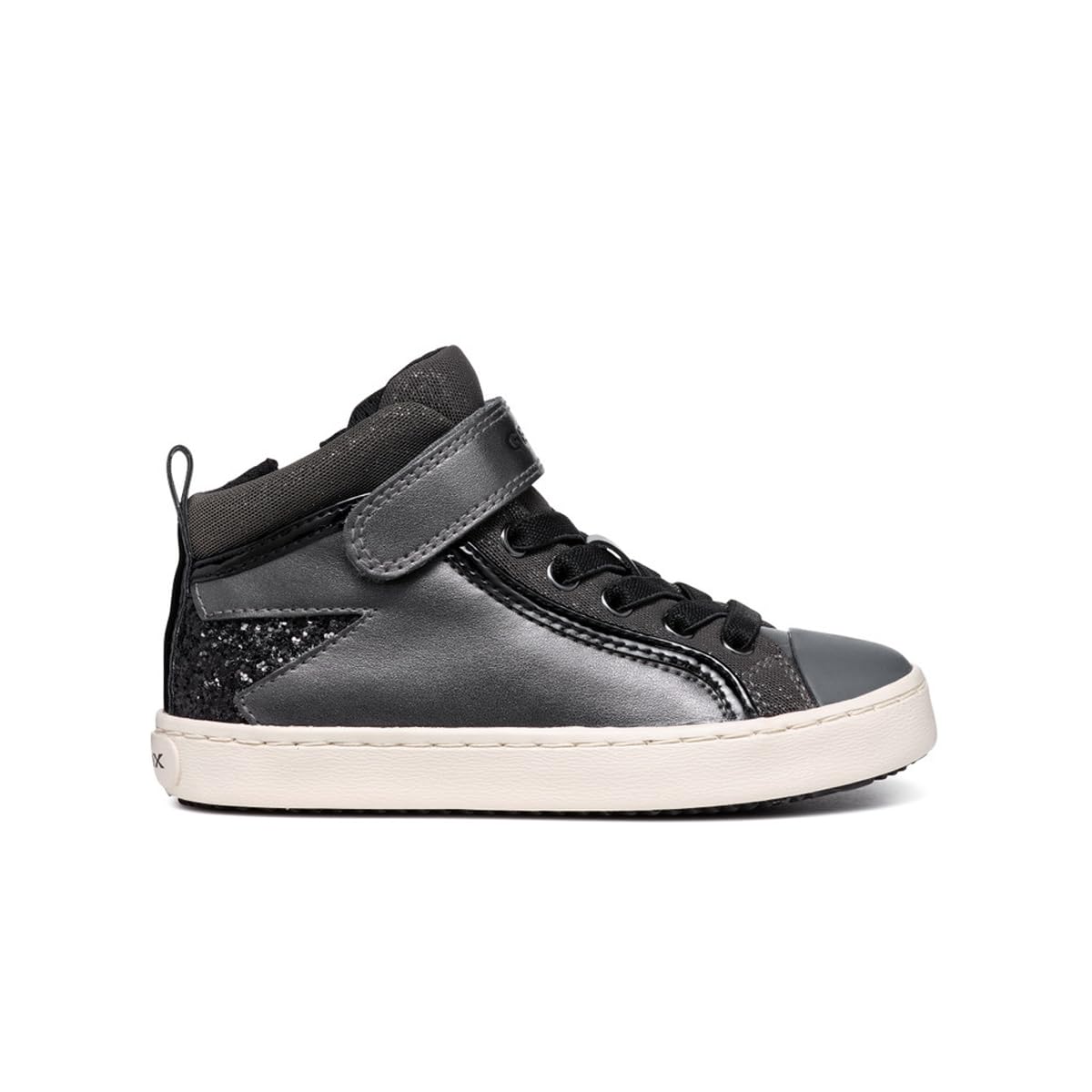 Geox Girl's J Kalispera Girl M Sneakers, Black D, 10 UK Child