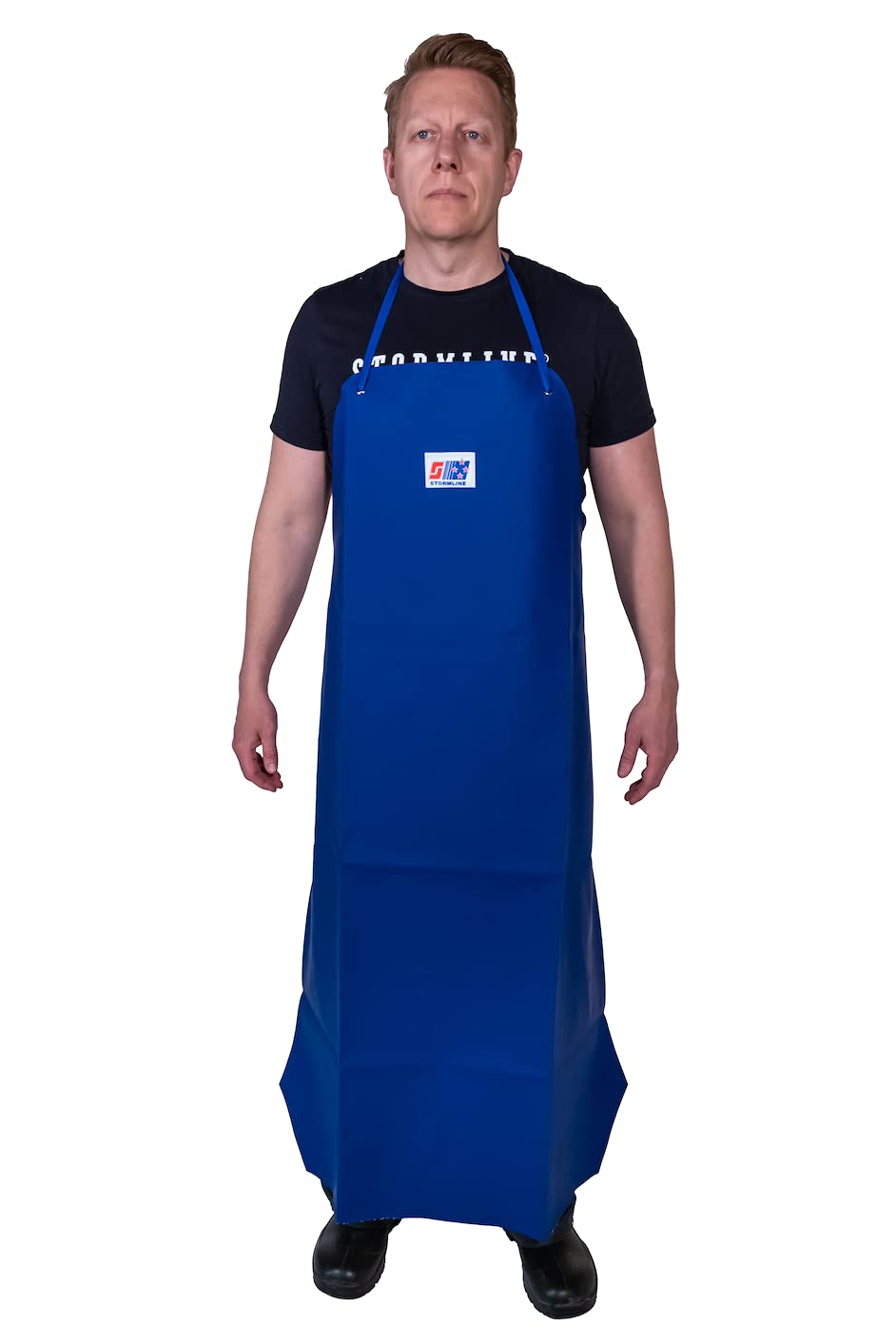 Tablier de travail industriel en PVC imperméable et résistant à l'huile 500 g/m² pour la pêche commerciale, la traite, la transformation des aliments, le nettoyage, le toilettage des chiens