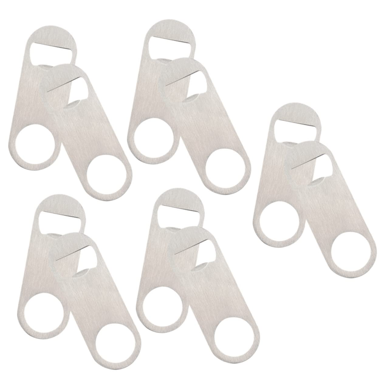 PRETYZOOM 5 Sätze Flaschenöffner Küchenhelfee Bier Öffner Tragbarer Bieröffner Bar Accessories Beer Opener Soda-öffner Getränkedosenöffner Getränkeöffner Rostfreier Stahl 10 Stück * 5