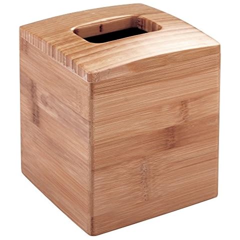 iDesign Bamboo Tissue Box Cover Cover