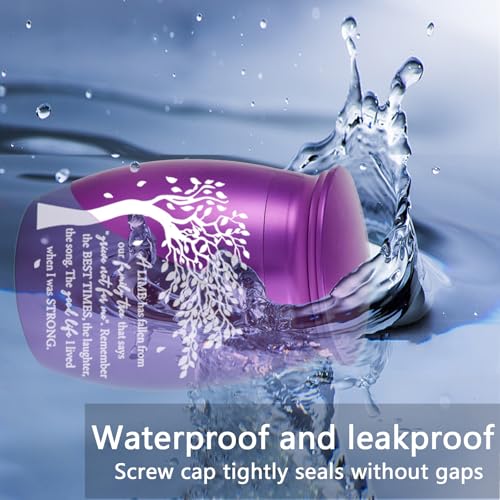 8Pcs Urn Necklace for Ashes Tree of Life Cremation Urn Waterproof Carved Ashes Locket with Cylinder Jewelry for Ashes with Forever in my heart ﻿ ﻿3