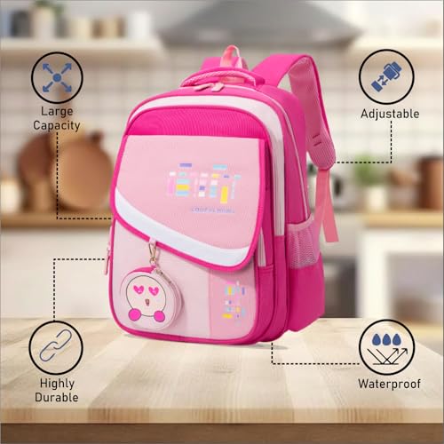 Image of Tinytot 22 Litre 17-Inch Waterproof Large School Bag for Boys & Girls, Kids School Bag, School Backpack for Girls and Boys, for Kids, Ideal for Children