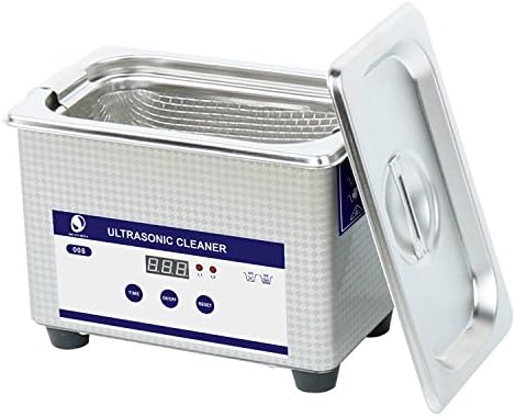 Skymen Ultrasonic Jewelry Cleaner Machine Digital Timer 800ml for Cleaning Eyeglasses Dentures (Black)