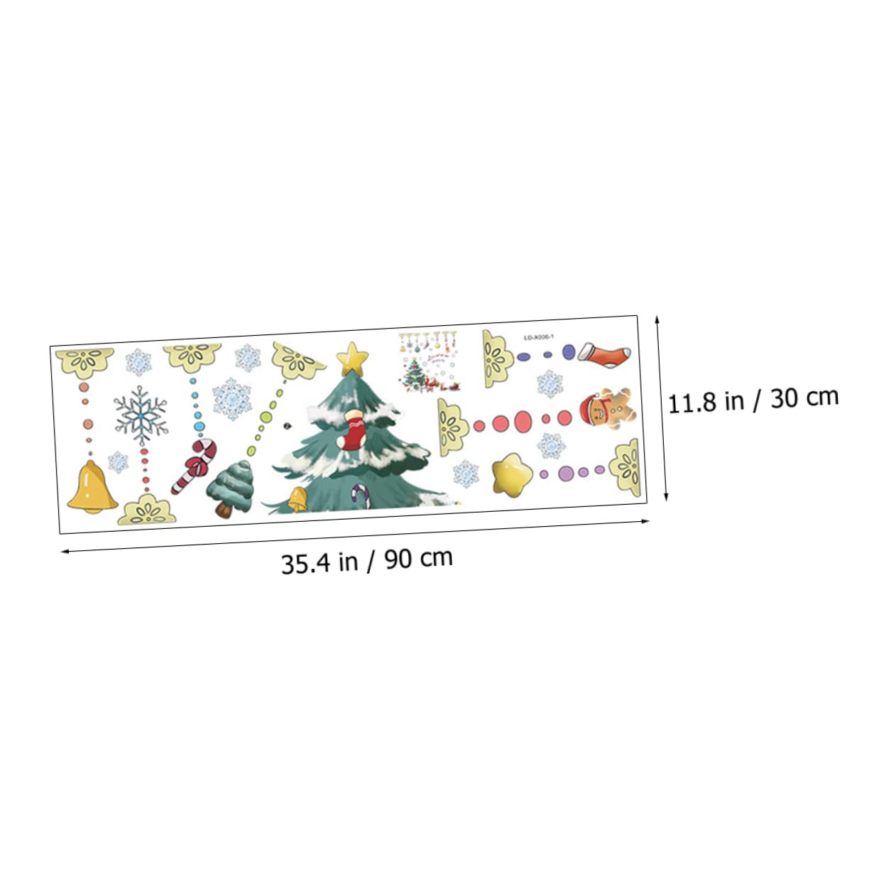 HOMSFOU 6pezzi Adesivi Per Finestre Natalizie Decorazioni Festive Per Vetrine e Pareti Facili Da Applicare e Rimuovere Design Divertente Di Babbo Natale