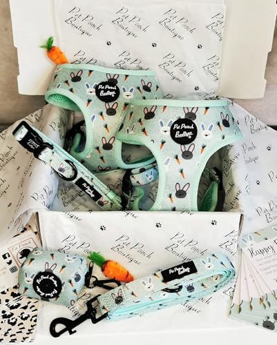 Mint Choc Chip Easter Bunny Dog Harness M, Green, medium - Image 4
