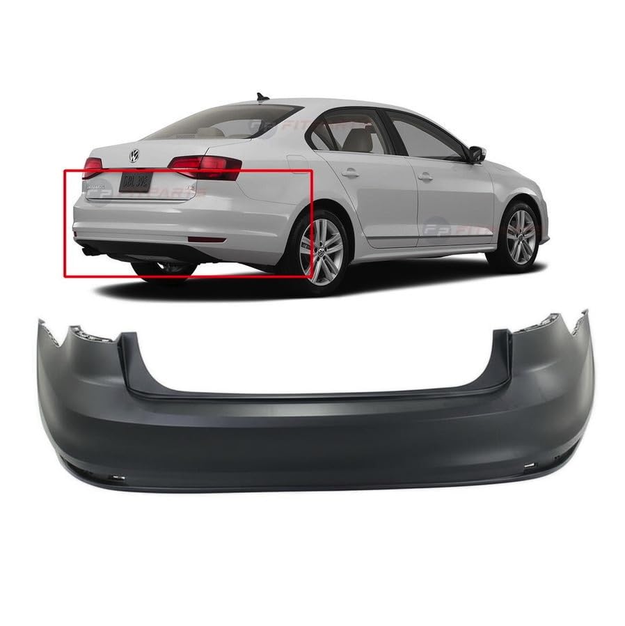 FitParts Compatible with Volkswagen Jetta 2015–2018 Rear Bumper Cover