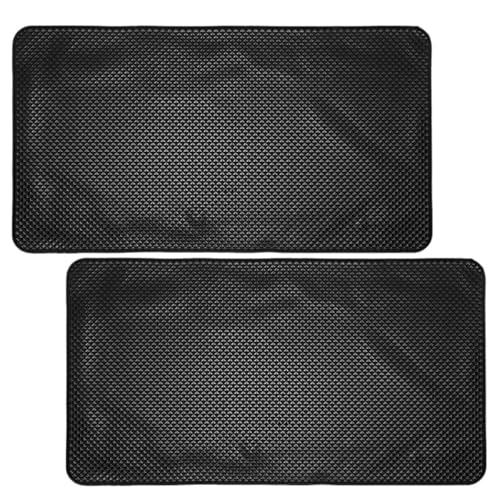 Alfombrilla antideslizante de PU adhesivo negro 40x20 cm para salpicadero de coche